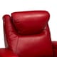 preview thumbnail 3 of 10, Seatcraft Equinox Leather Home Theater Seating Power Recline with Powered Headrest and Lumbar Support Red Row of 4