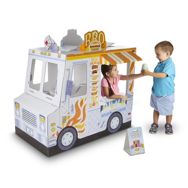 melissa & doug fire truck indoor playhouse