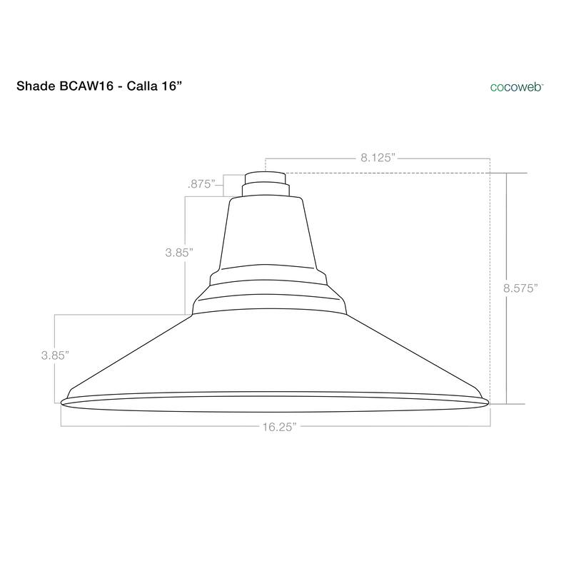 16" Calla LED Barn Light with Traditional Arm in Mahogany Bronze