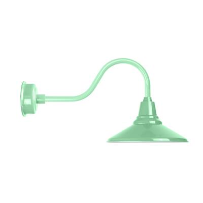 16" Calla LED Barn Light with Contemporary Arm in Jade