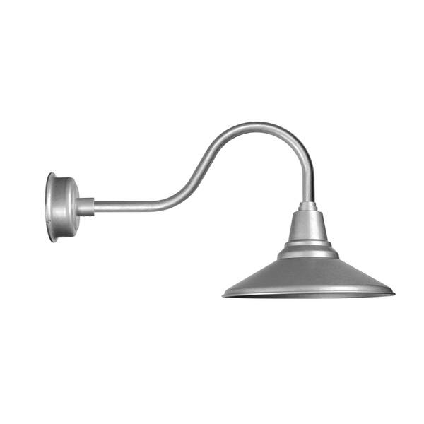 Shop 16 Calla Led Barn Light With Contemporary Arm In Galvanized
