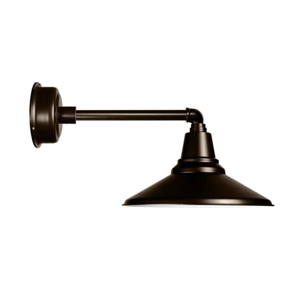 Shop 12 Calla Led Barn Light With Metropolitan Arm In Mahogany