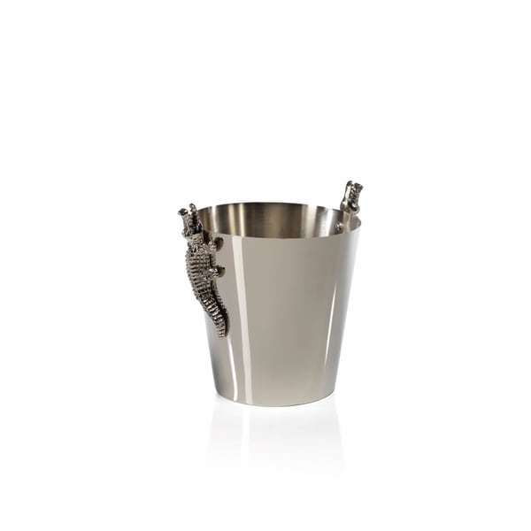 Crocodile 8 Tall Stainless Steel And Aluminum Ice Bucket Crocodile 8 Tall Stainless Steel And Aluminum Ice Bucket Wine Cooler