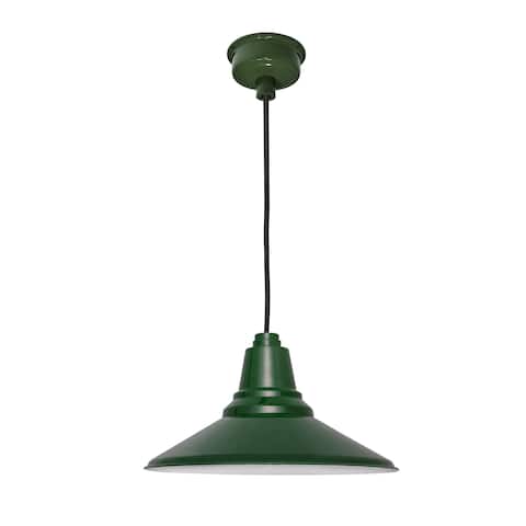 20" Calla LED Pendant Light in Vintage Green