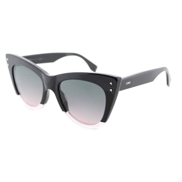 Shop Fendi Ff 0238 3h2 Color Block Black Crystal Light Pink