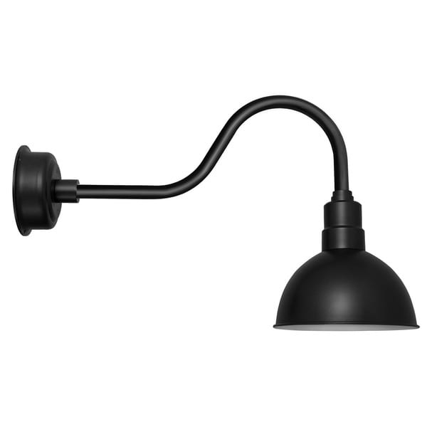 8 Blackspot LED Sign Light with Metropolitan Arm in Black