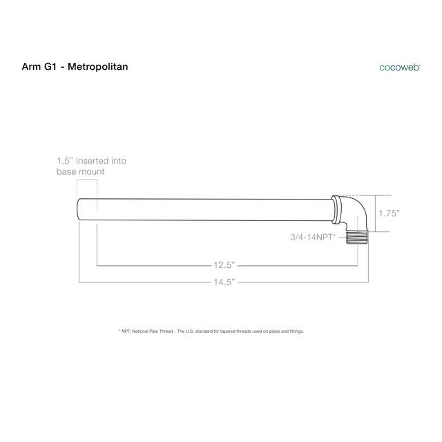 14" Blackspot LED Barn Light with Metropolitan Arm in Jade