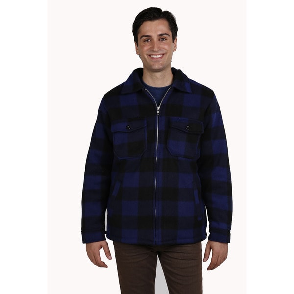 Buffalo plaid store jacket mens