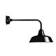 14" Goodyear LED Barn Light with Traditional Arm in Black