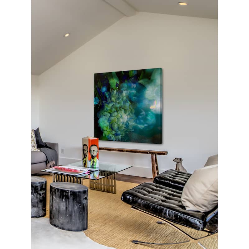 'Symphony in Blue' Painting Print on Wrapped Canvas - Multi-Color
