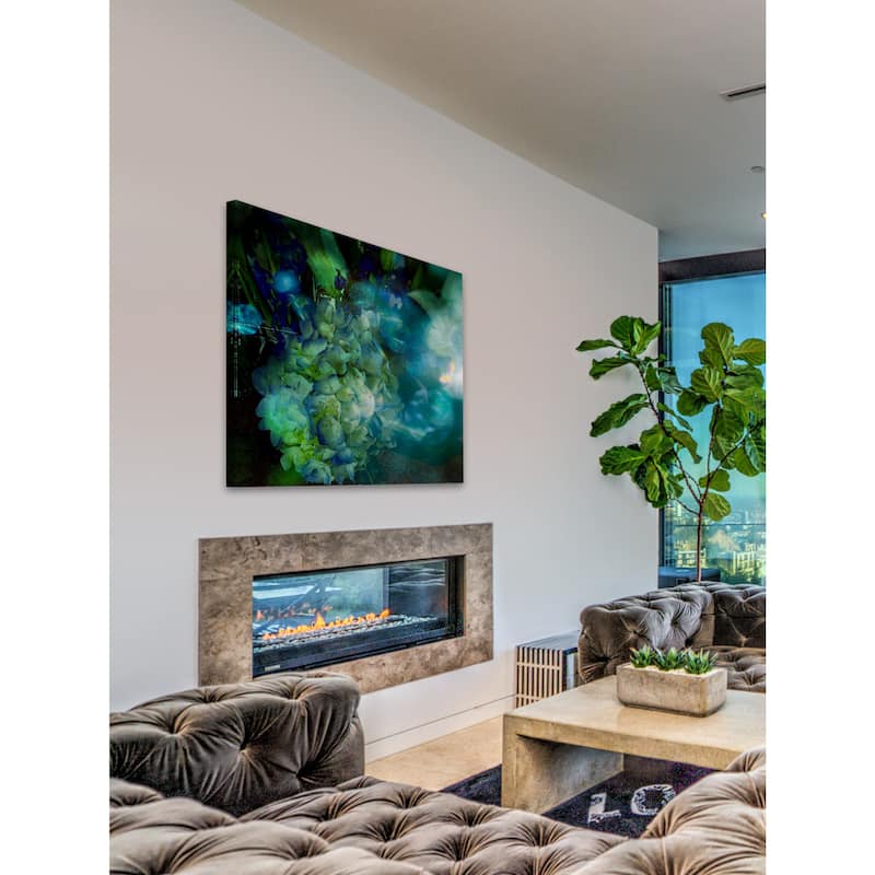'Symphony in Blue' Painting Print on Wrapped Canvas - Multi-Color