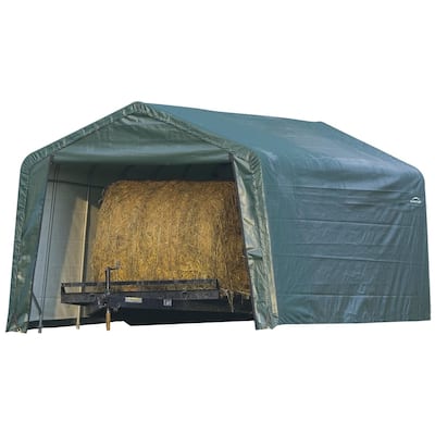 ShelterLogic Peak-style Hay Storage Shelter