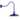 22" Oldage LED Barn Light with Sleek Arm in Cobalt Blue
