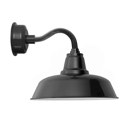 10" Goodyear LED Sconce Light with Chic Arm in Black