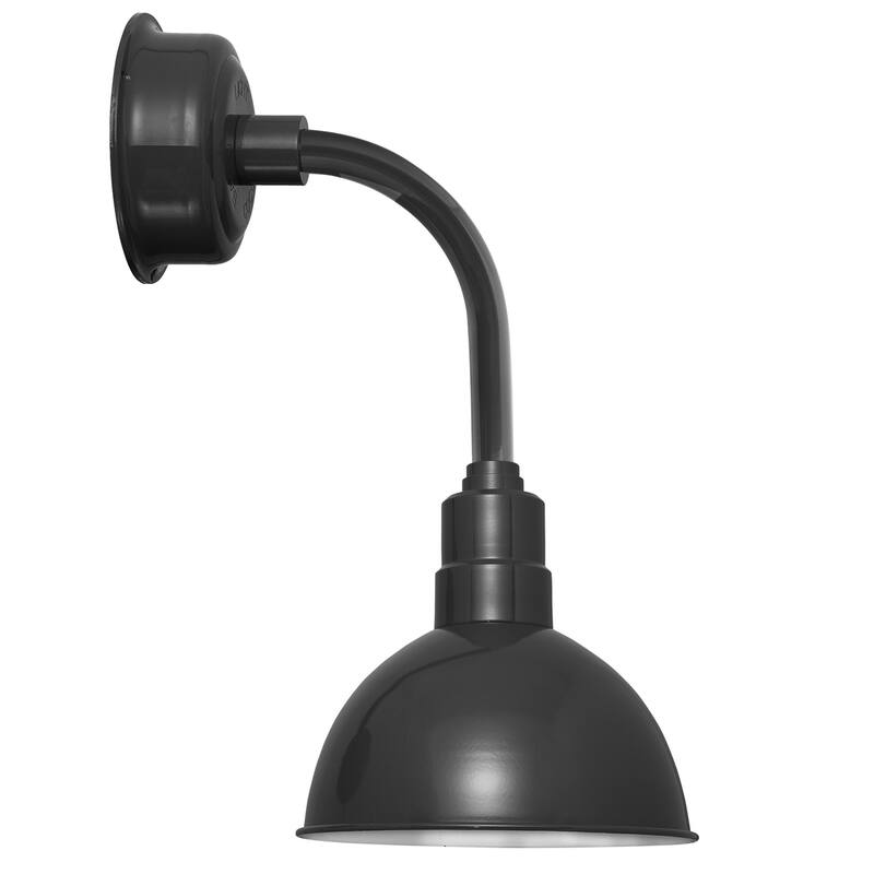 14" Blackspot LED Sconce Light with Trim Arm in Black