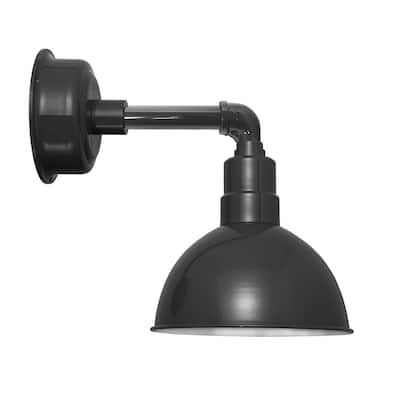 12" Blackspot LED Sconce Light with Cosmopolitan Arm in Black
