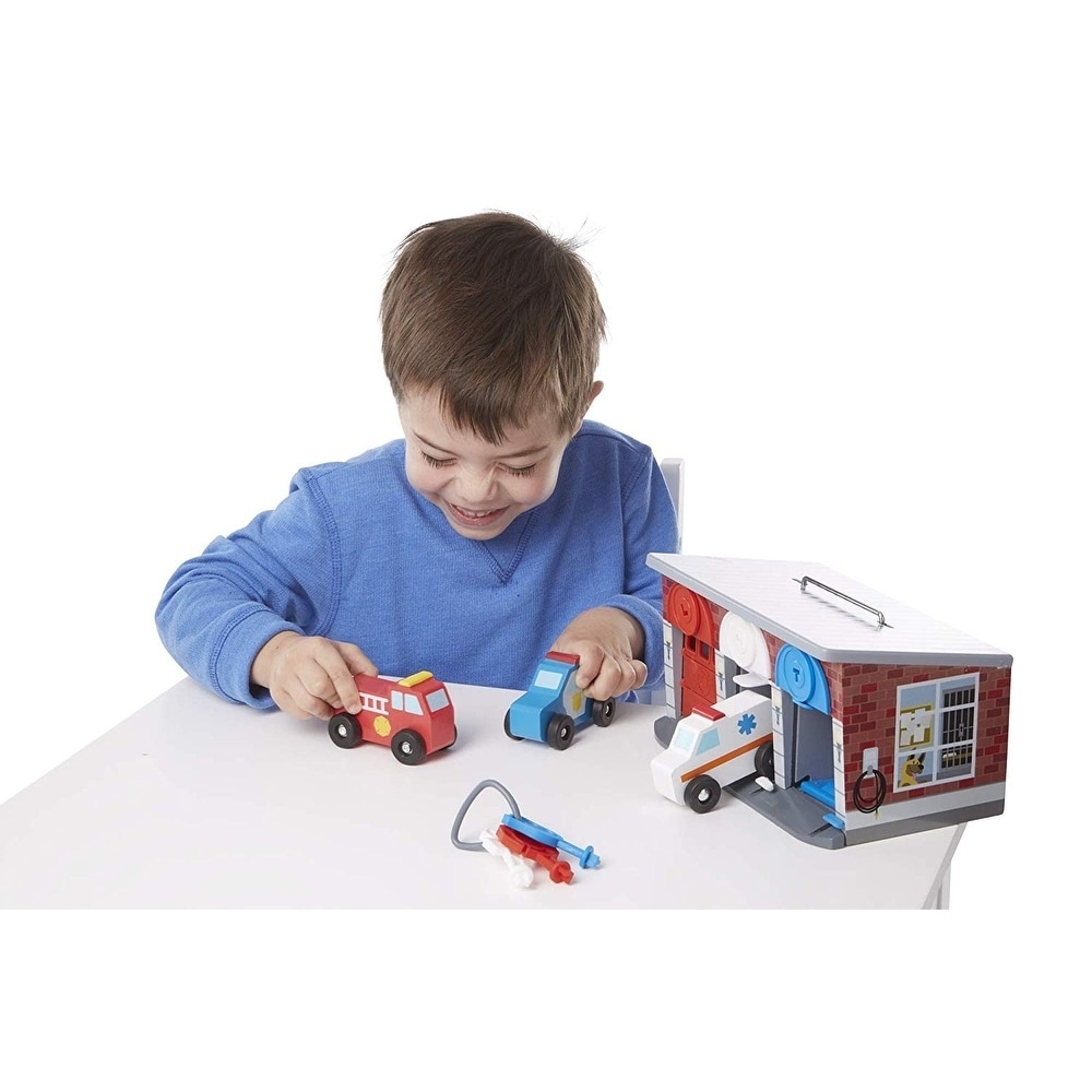 melissa and doug garage with keys