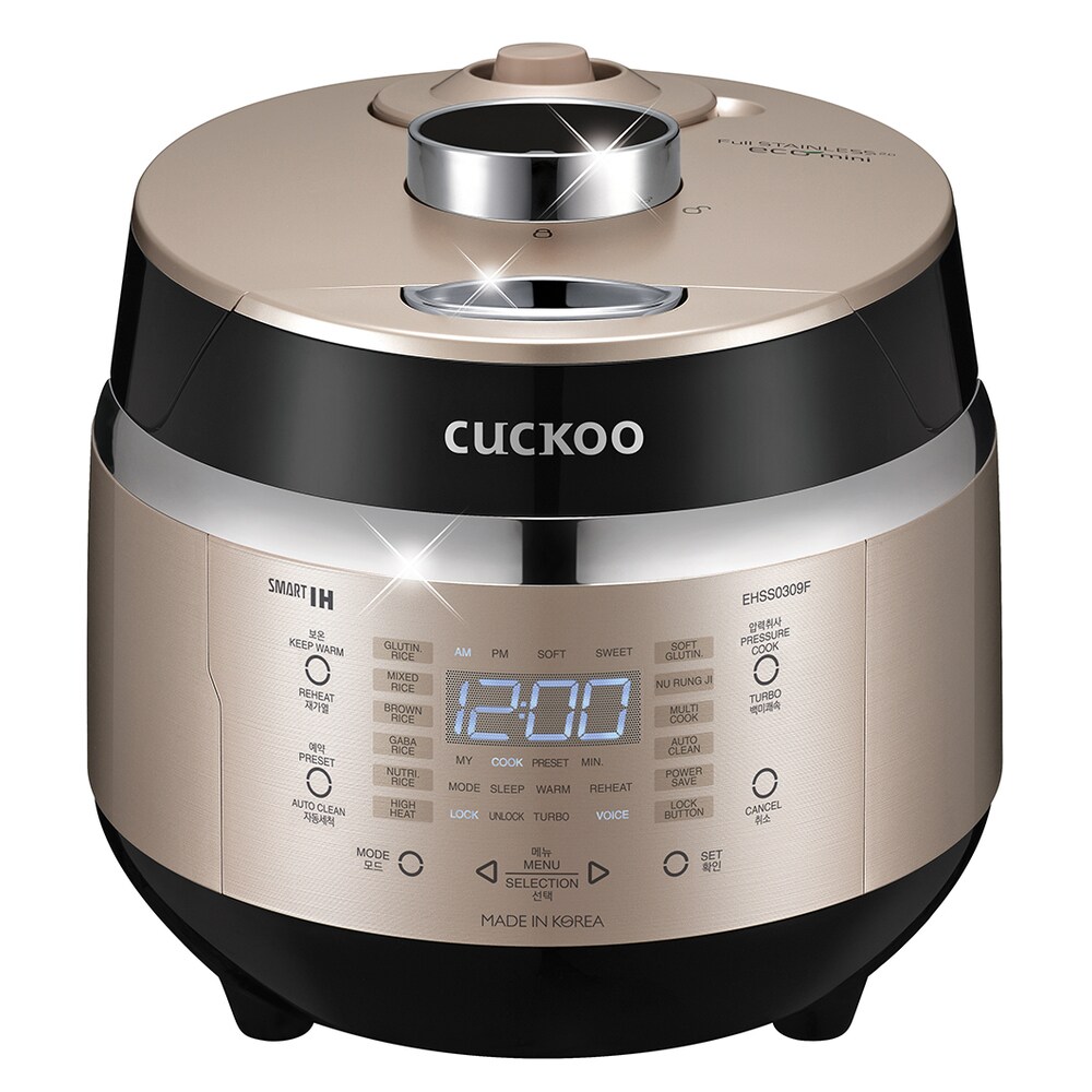 Cuckoo CRP-P1009S 10 Cups Electric Pressure Rice Cooker (Black)