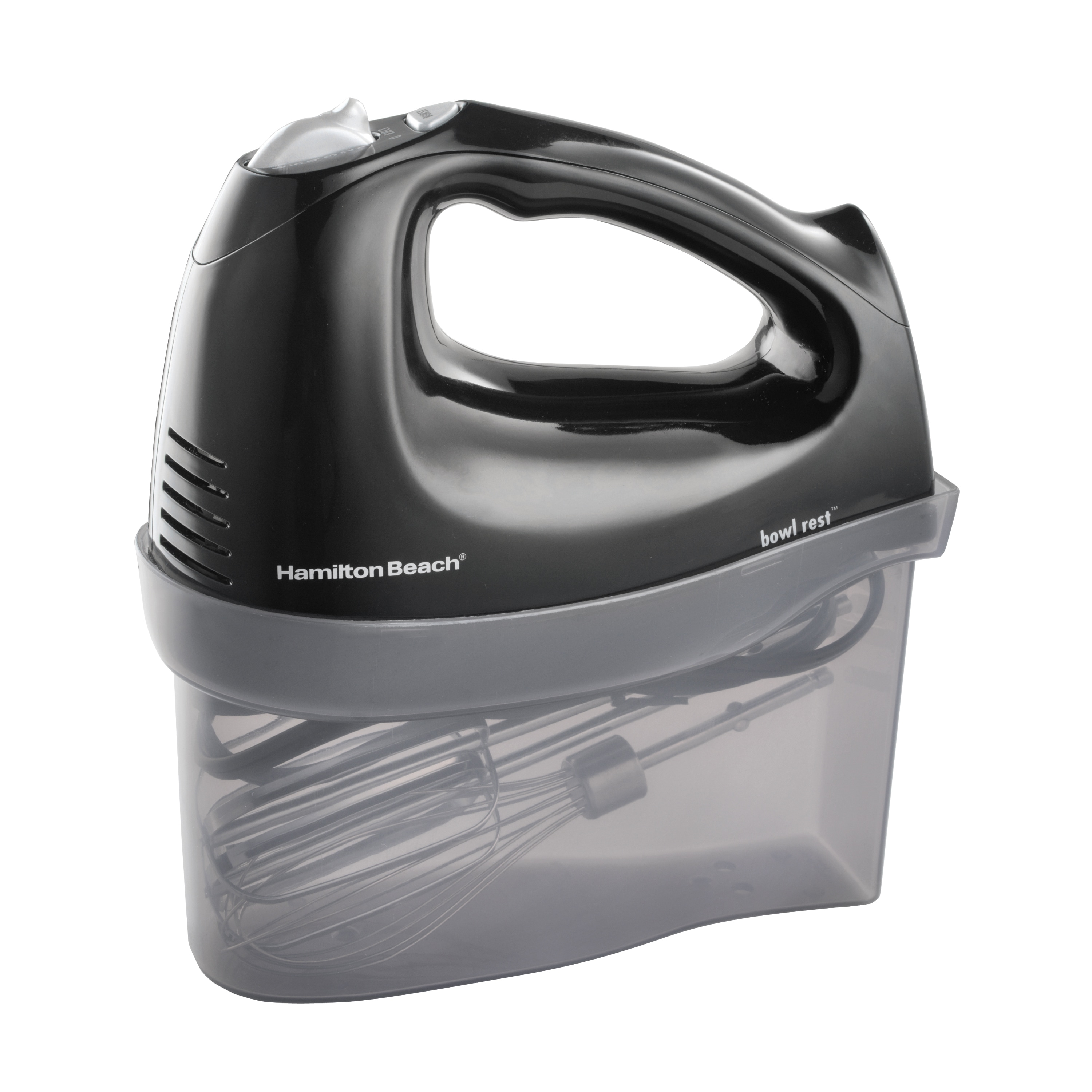 Hamilton Beach White 6 Speed Hand Mixer with Snap-On Case - Bed Bath &  Beyond - 16985662