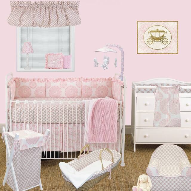 Cotton Tale Sweet and Simple PInk Moses Basket