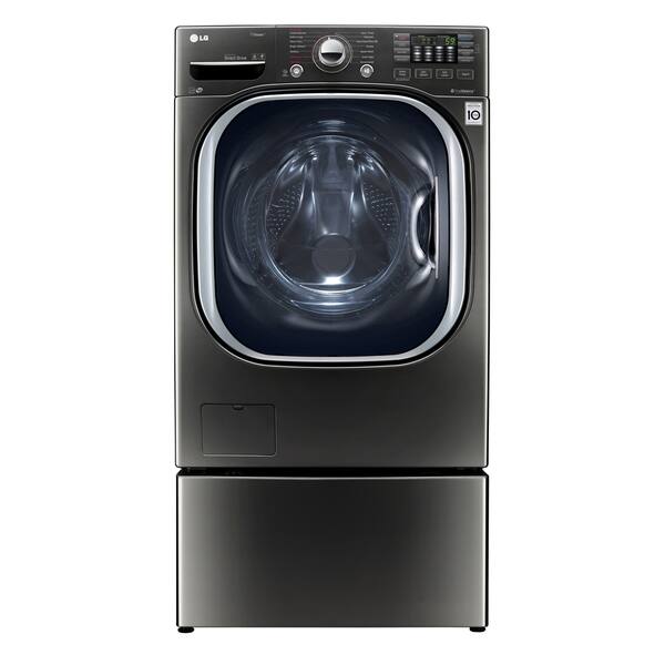 Shop Lg Wm4370hka 4 5 Cu Ft Ultra Large Capacity Turbowash Washer W Nfc Tag On In Black Stainless Steel Overstock 16686950