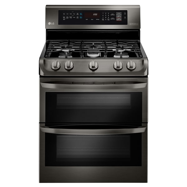 Lg Ldg4315bd 6 9 Cu Ft Gas Double Oven Range With Probake Gas Double Oven Range With Probake Convection