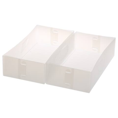 Ybm Home Closet/Dresser Drawer Divider Storage Foldable, Organizer, Cube Basket Bin Medium Drawer Organizers Set of 2