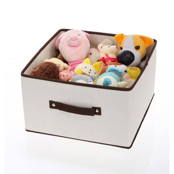 ELUCHANG Foldable Sequin Storage Basket Bin Closet Organizer Cubes Boxes for Nursery Home Drawer Organizer Clothes 4PCS,Pink