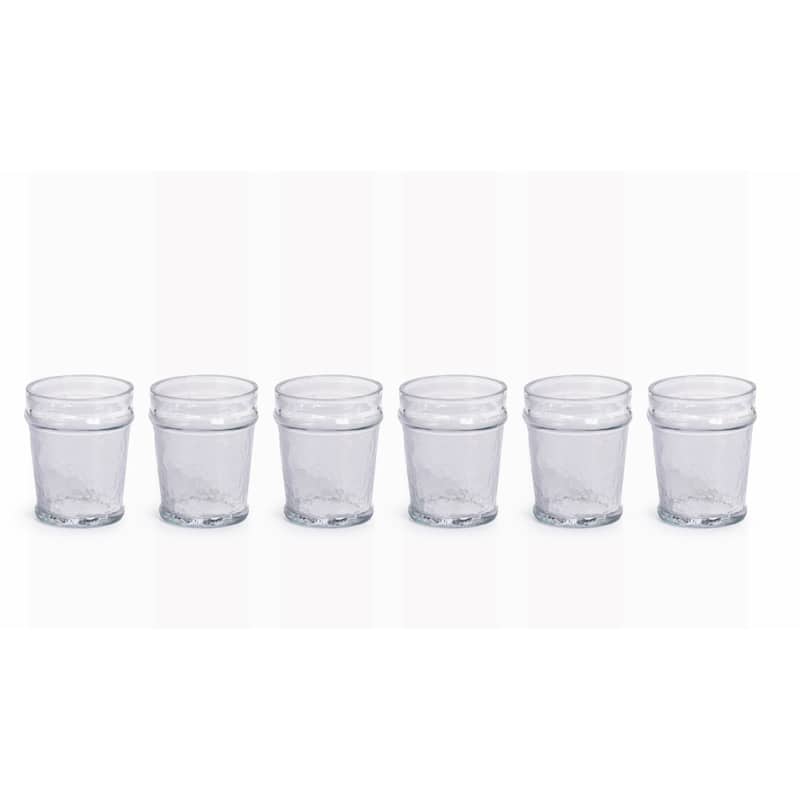 "Garan" Hammered Glass Old Fashioned Glass (Set of 6)