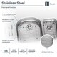preview thumbnail 4 of 11, R1-1023 Stainless Steel Kitchen Sink with Cutting Board, Two Grids, and Two Strainers
