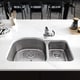 preview thumbnail 3 of 11, R1-1023 Stainless Steel Kitchen Sink with Cutting Board, Two Grids, and Two Strainers