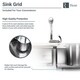 preview thumbnail 8 of 11, R1-1007 Offset Stainless Steel Kitchen Sink in 18-Gauge with Cutting Board, Two Grids, and Two Strainers