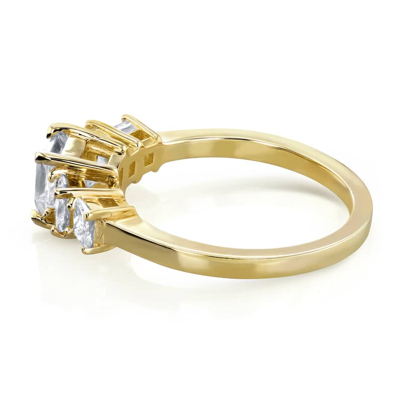 Kobelli 1.79 Carat Diamond EGL Certified 14k Solid Yellow Gold Five Stone Diamond Engagement Ring (VS2)