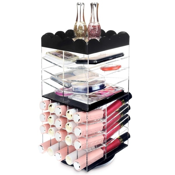 Acrylic Rotating Makeup Organizer - Clear. Opens flyout.