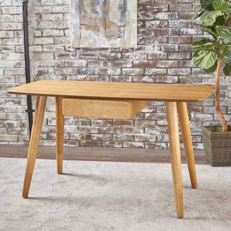 Kiersten Wood Study Table Desk with Overlay by Christopher Knight Home