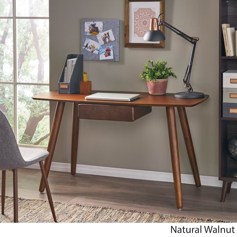Kiersten Wood Study Table Desk with Overlay by Christopher Knight Home