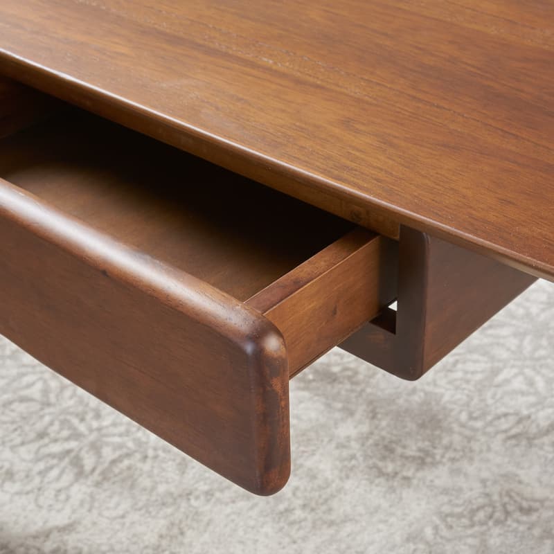 Kiersten Wood Study Table Desk with Overlay by Christopher Knight Home