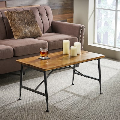 Eleanora Acacia Wood Coffee Table by Christopher Knight Home