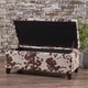 preview thumbnail 4 of 6, Breanna Contemporary Velvet Storage Ottoman by Christopher Knight Home