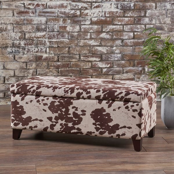 Cow Print Footstool Home Design Ideas