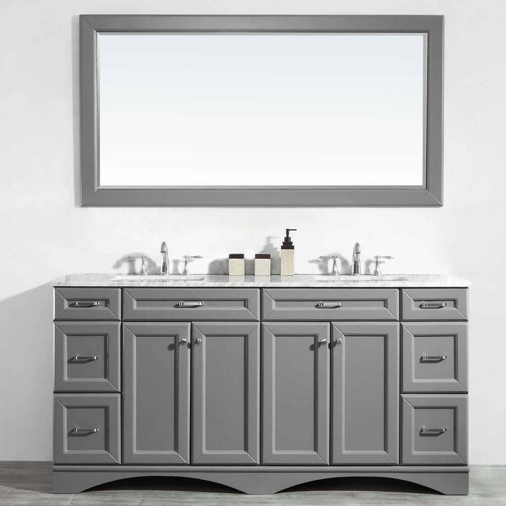 Naples 72-inch Grey Double Vanity
