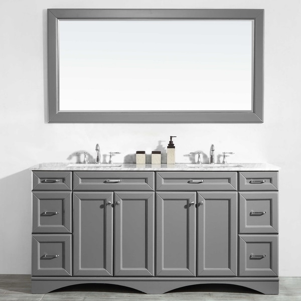 Naples 72" Double Vanity in Grey