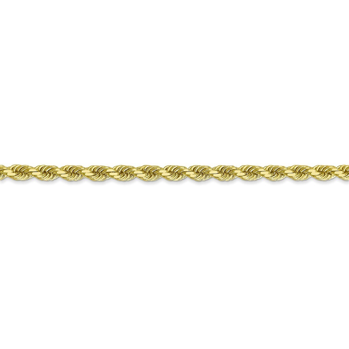 10k 2.75mm Handmade Diamond-cut Rope Chain