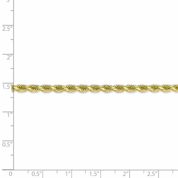 10k 2.75mm Handmade Diamond-cut Rope Chain