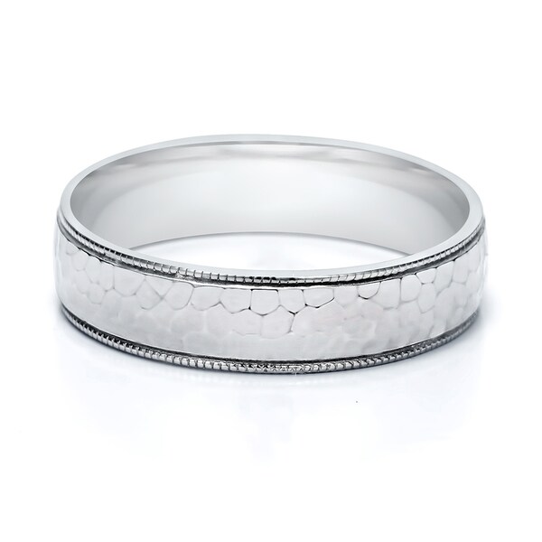Shop Twobirch 5 Millimeter Wide Plain Men S Wedding Ring In Solid