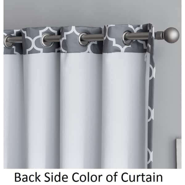Shop Hlc Me Lattice Print Blackout Grommet Curtain Panel Pair