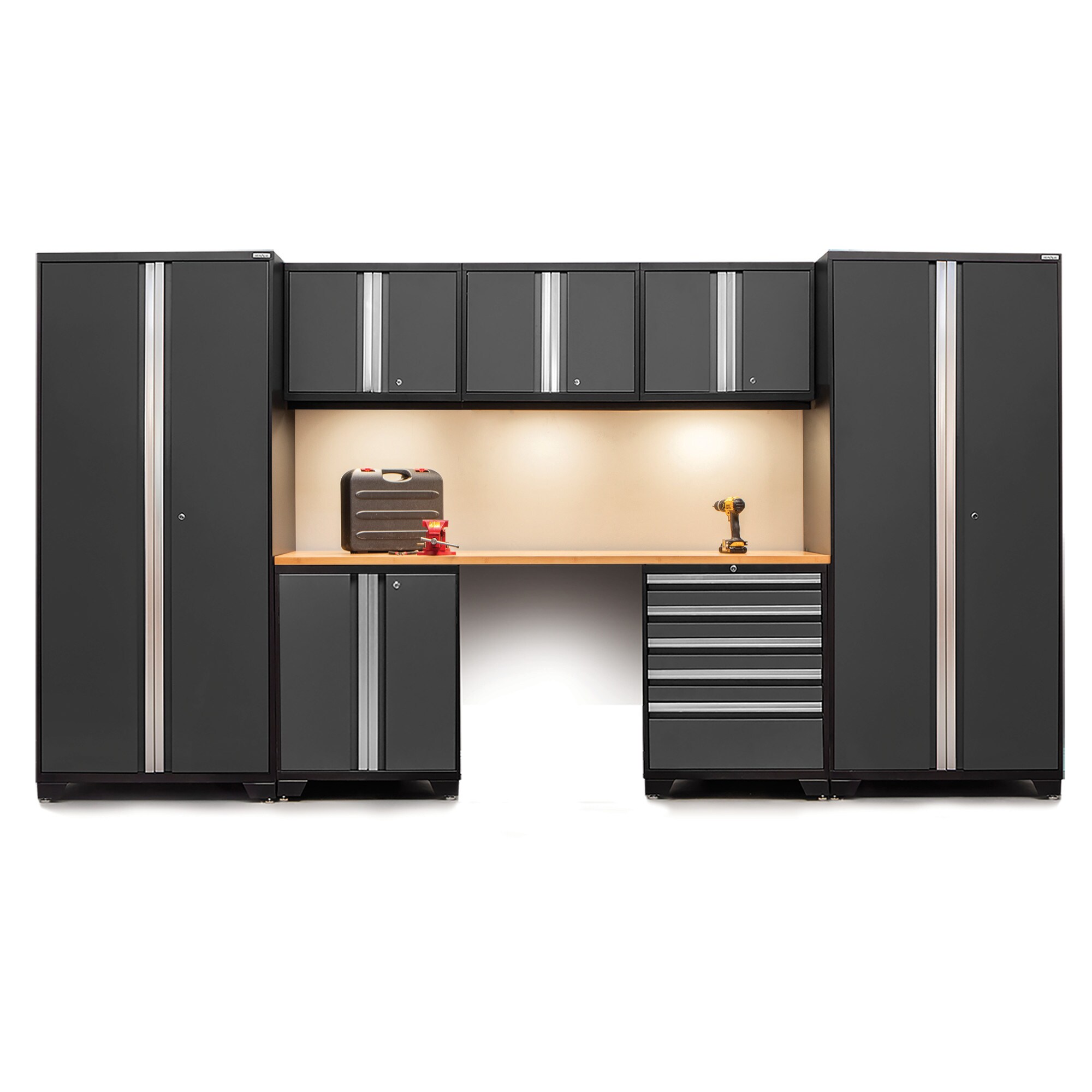 Newage Products Pro 3 0 Series 8 Piece Set With Bamboo Worktop Overstock 16693170