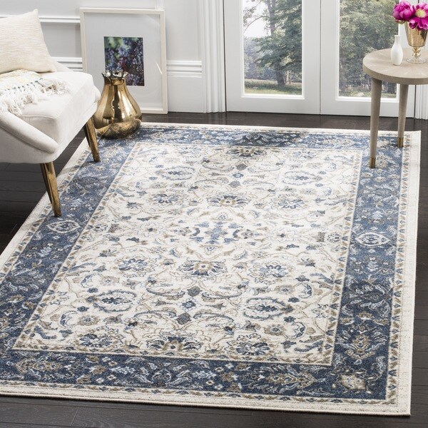 Safavieh Carolina Traditional Oriental Cream Dark Blue Area Safavieh Carolina Traditional Oriental Cream Dark Blue Area Rug 5 X27