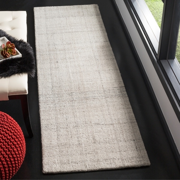 Safavieh Handmade Modern Abstract Light Grey Runner Rug - 2'3" x 8'