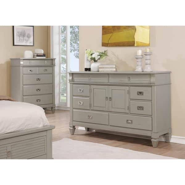 Shop York Collection 204 Antique Grey 8 Drawer And 2 Door